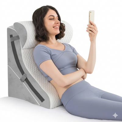 3-in-1 Memory Foam Wedge Pillow Set