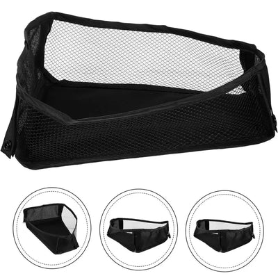 Stroller Bottom Organizer Bag for Moms | Universal Mesh 3D Tissue Toy Storage Basket | Can Mama