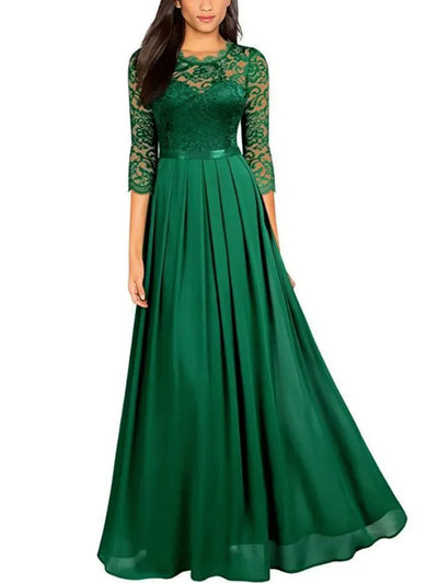 Bridesmaid Maxi Dress for Moms | Elegant Mama Long Formal Wedding Guest Dress | Can Mama