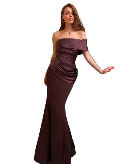 Slim Fit Lace-Up Maxi Dress for Moms | Elegant Mama Long Dress | Can Mama