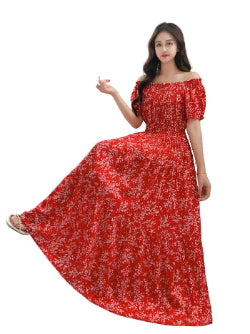 Bohemian Long Maxi Dress Spring Summer Casual