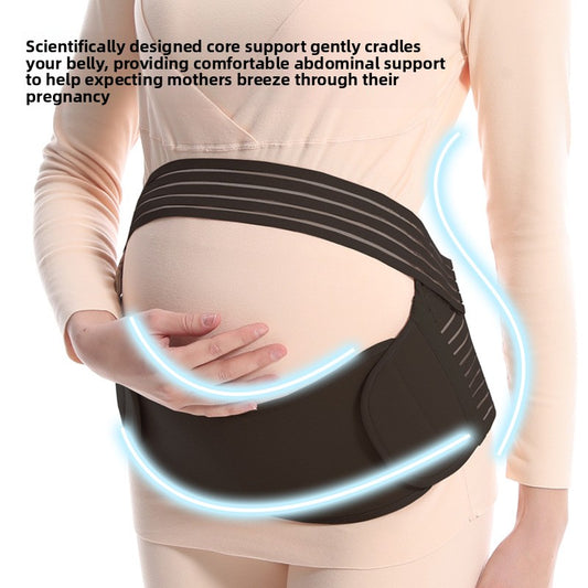 Pregnancy Abdominal Support Belt | Maternity Belly Band for Back Pain Relief | Adjustable Pelvic Support | Can Mama
