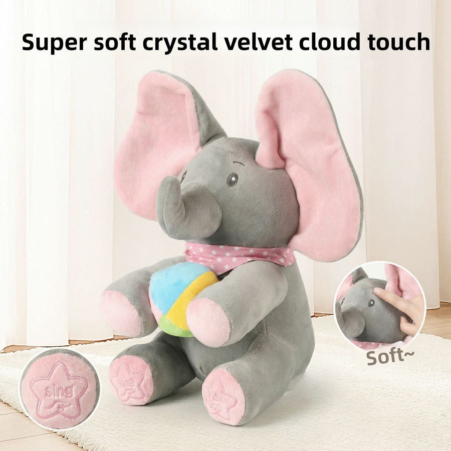 Interactive Singing Elephant Baby Calming Toy