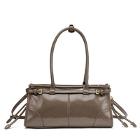 Retro Oil Wax Leather Tote Bag Shoulder Handbag