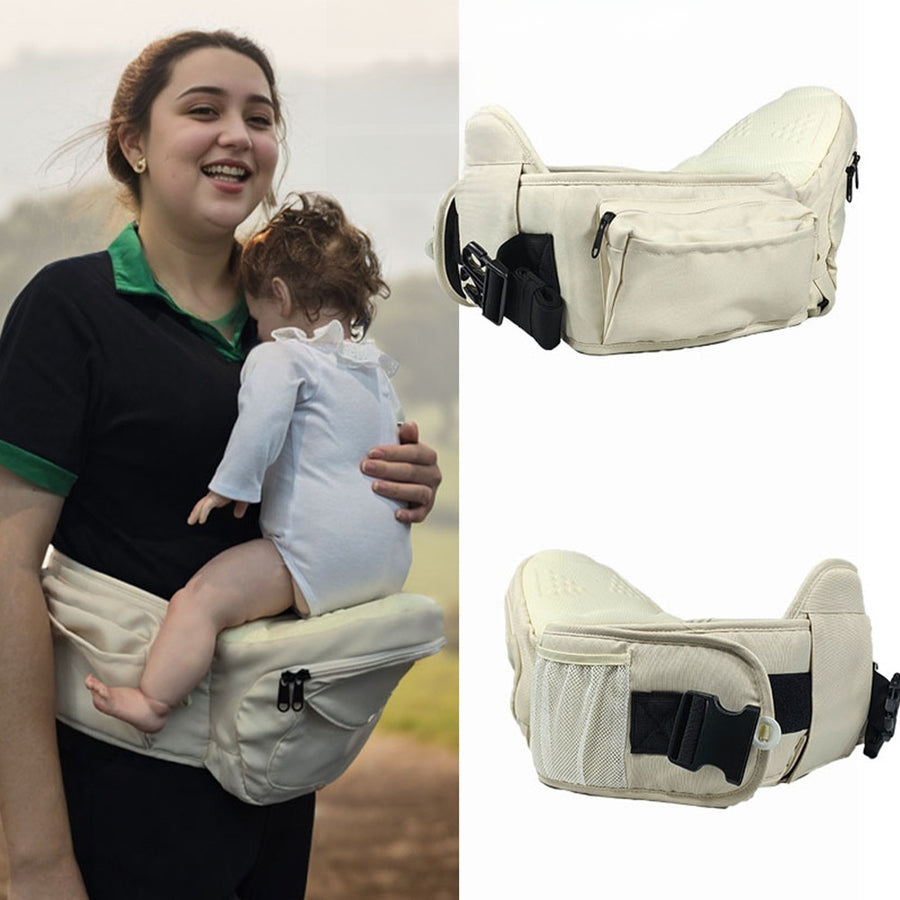 Multifunctional Baby Waist Carrier with Hip Seat & Adjustable Straps | Can Mama