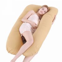 U-Shaped Pregnancy Pillow | Soft Nursing & Side Sleeping Support | Can Mama