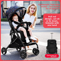 4-Wheel Baby Stroller with One-Button Folding & 25kg Capacity | Can Mama