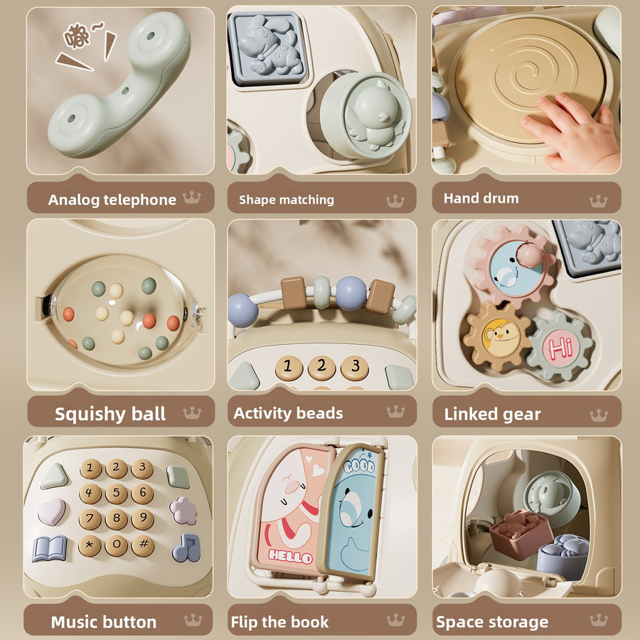 6-Sided Interactive Baby Hand Drum Toy