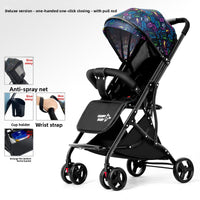 4-Wheel Baby Stroller with One-Button Folding & 25kg Capacity | Can Mama