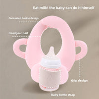 Newborn Breastfeeding Pillow with Bottle Holder