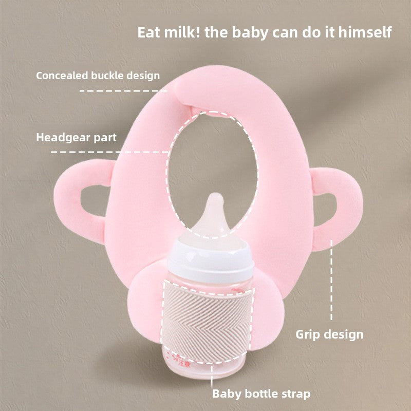 Newborn Breastfeeding Pillow with Bottle Holder