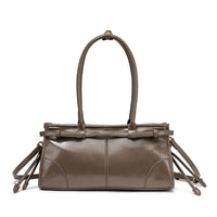 Retro Oil Wax Leather Tote Bag Shoulder Handbag