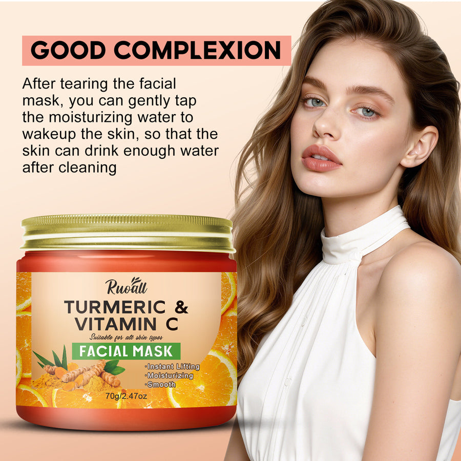 Turmeric Vitamin C Lifting Face Mask by Can Mama – Firm, Brighten & Rejuvenate Skin