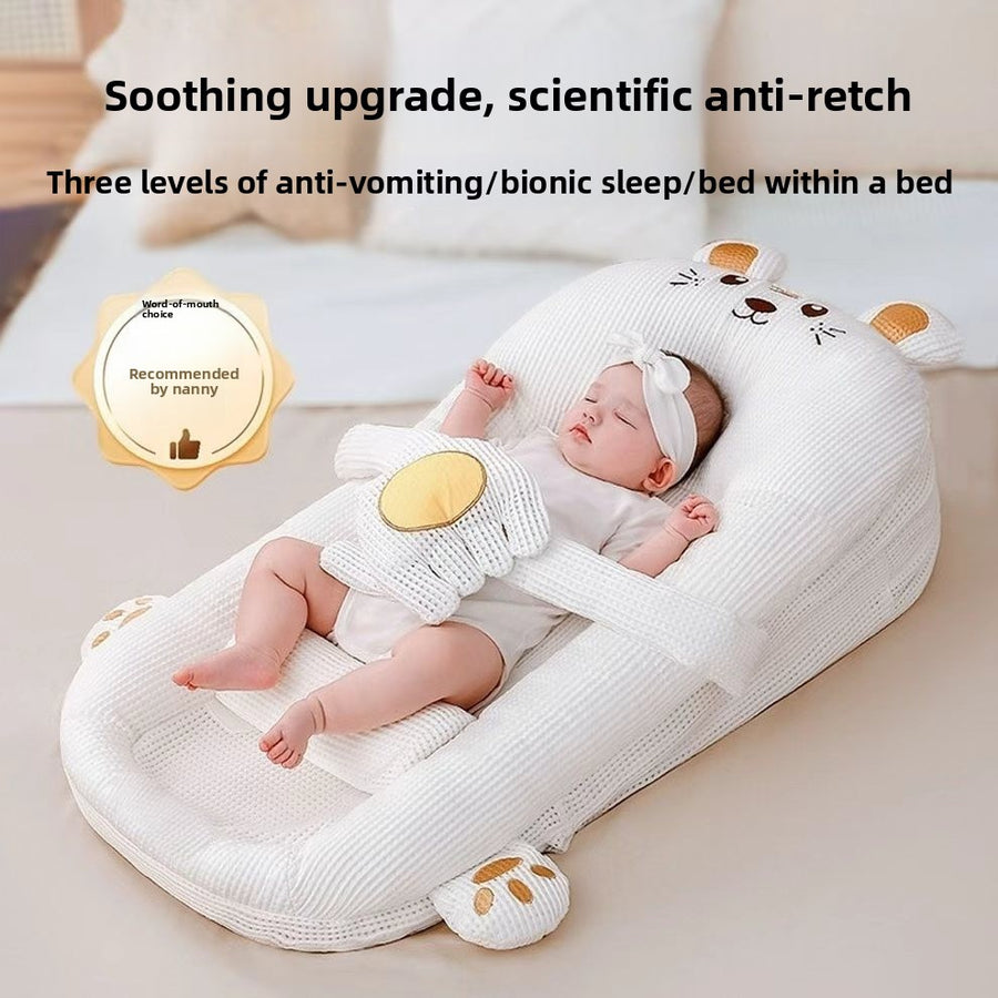 Anti-Reflux Baby Inclined Sleeping Bed with