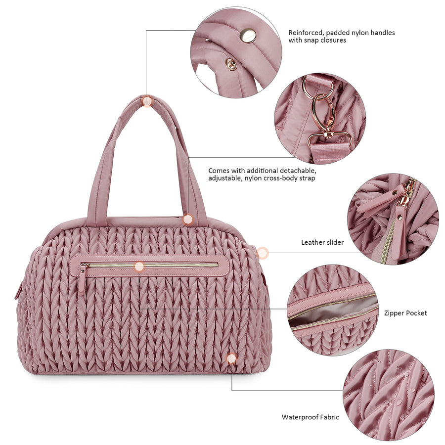 Quilted Embroidery Diaper Bags in Luggage & Bag