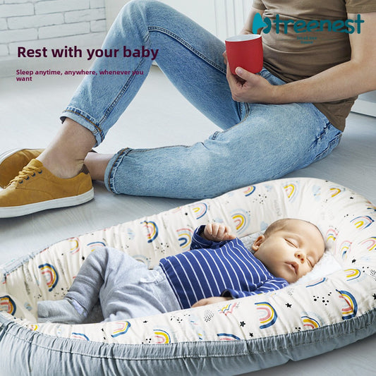 Baby Nest Bed | Newborn Sleeping Pod | Portable Infant Co-Sleeping Lounger | Can Mama