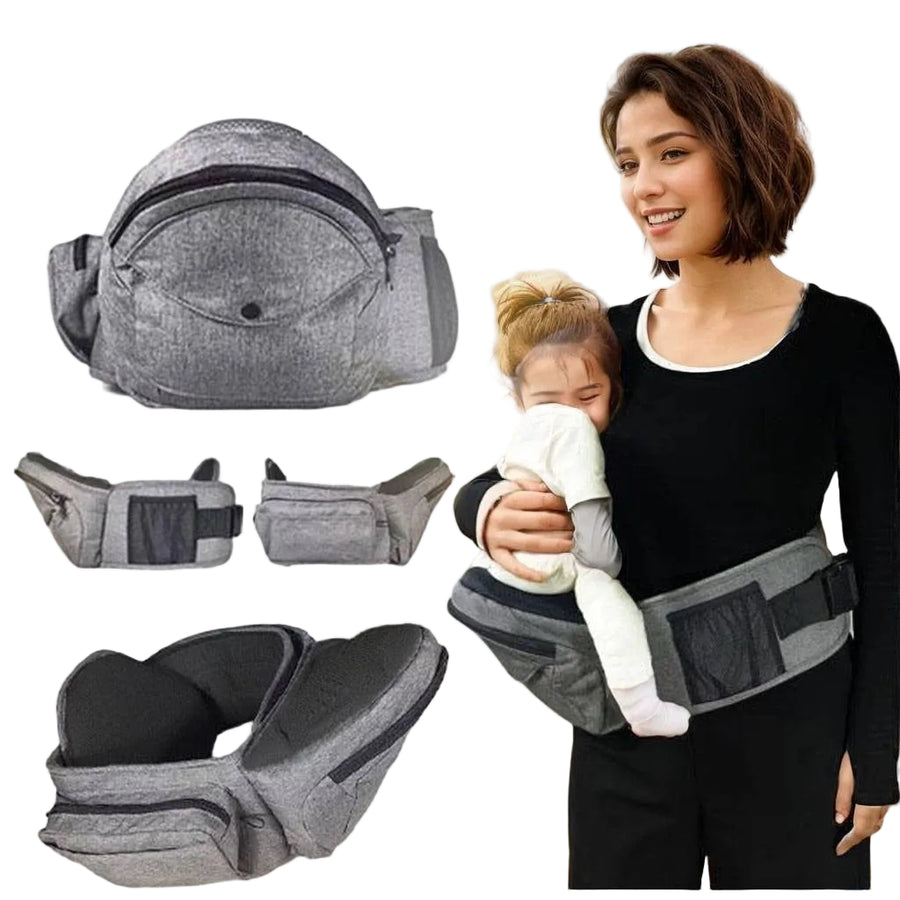 Multifunctional Baby Waist Carrier with Hip Seat & Adjustable Straps | Can Mama