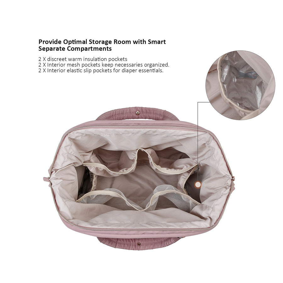 Quilted Embroidery Diaper Bags in Luggage & Bag
