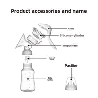 Manual Breast Pump Soft Silicone Comfortable