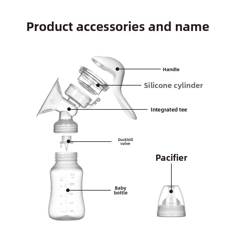 Manual Breast Pump Soft Silicone Comfortable