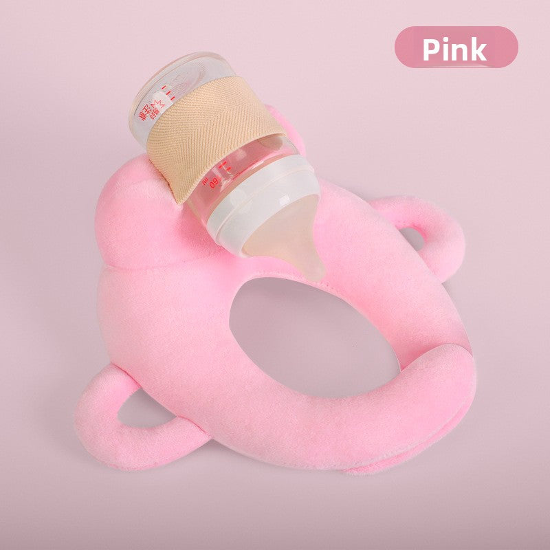 Newborn Breastfeeding Pillow with Bottle Holder