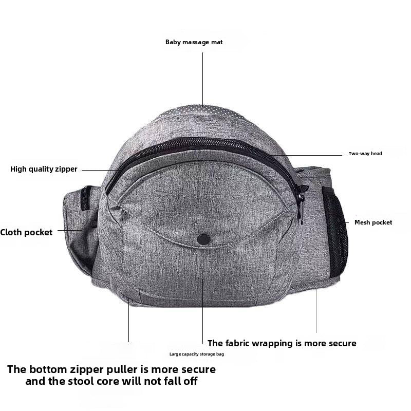 Multifunctional Baby Waist Carrier with Hip Seat & Adjustable Straps | Can Mama