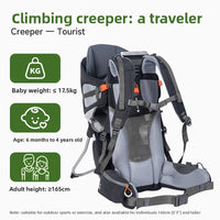 Comfortable Child Carrier Backpack with Padded Shoulder Straps | Can Mama