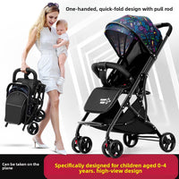 4-Wheel Baby Stroller with One-Button Folding & 25kg Capacity | Can Mama