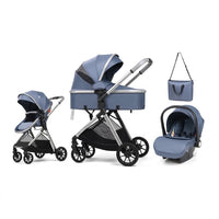 3-in-1 Multifunctional Baby Stroller | Foldable Sit & Lie Down with Mom Bag | Can Mama