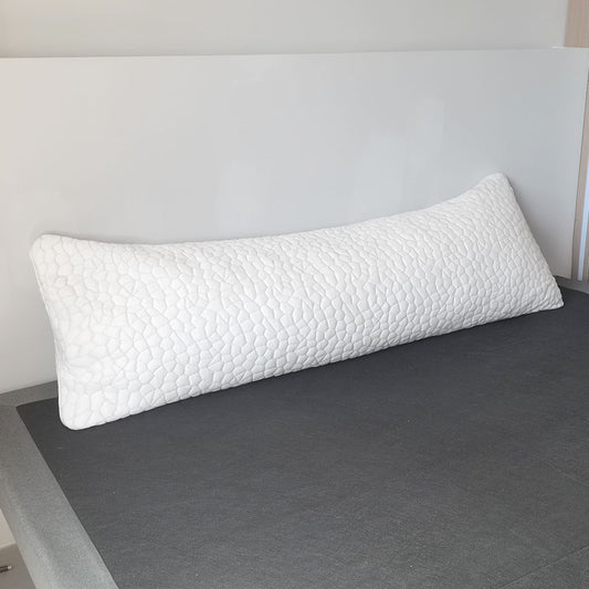 Long Double Pillow | Full Body Couple Sleep Support Cushion | Soft Bolster for Side Sleepers | Can Mama