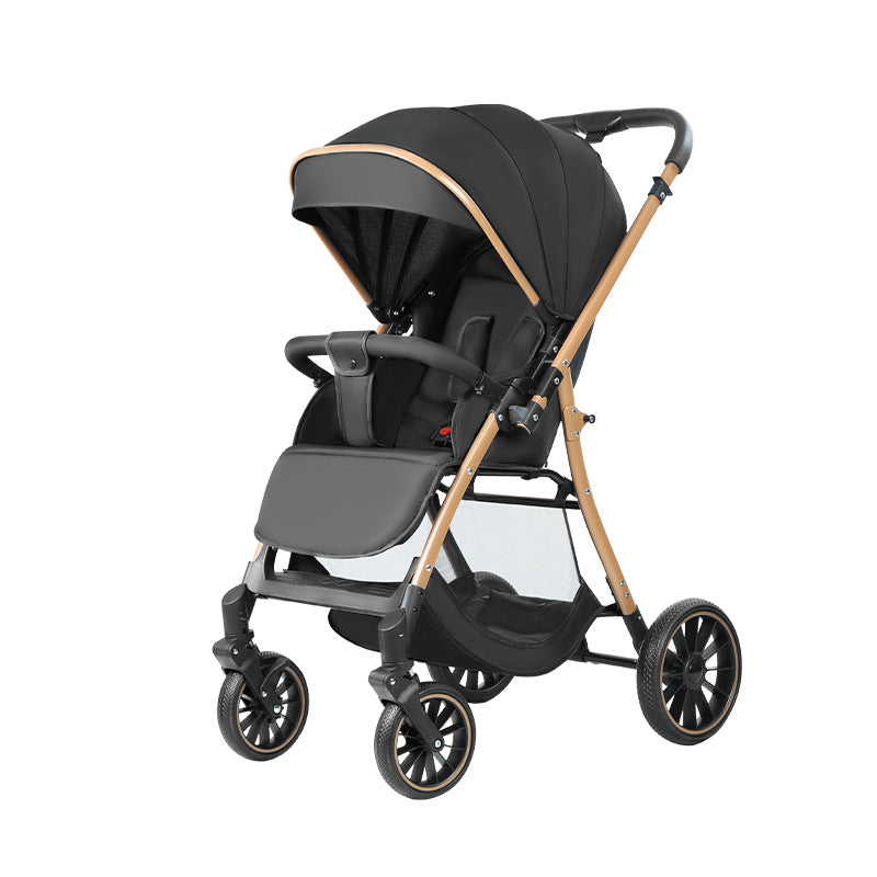 Reversible Four-Wheel Baby Stroller