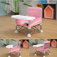 Foldable Portable Baby High Chair with 3-Point Safety Belt | Can Mama