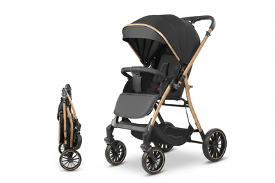 Reversible Four-Wheel Baby Stroller