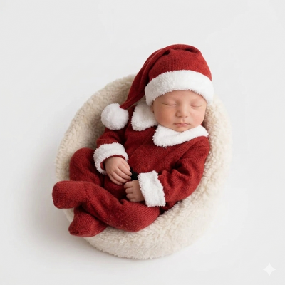 White Round Mini Sofa  Newborn Photography Prop