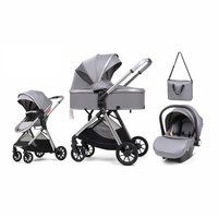 3-in-1 Multifunctional Baby Stroller | Foldable Sit & Lie Down with Mom Bag | Can Mama