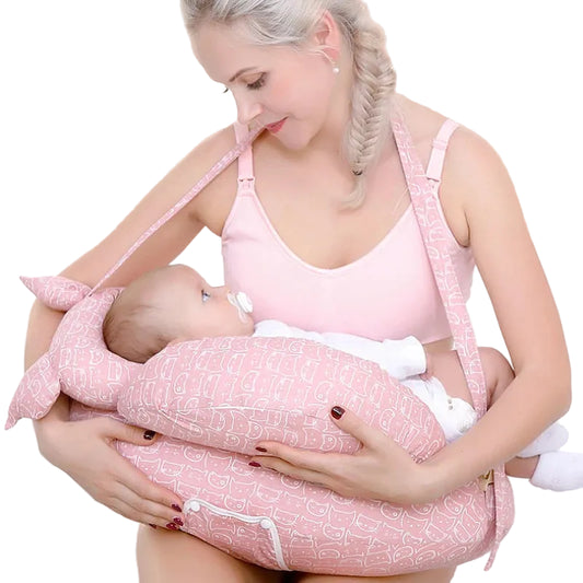 Multifunction Nursing Pillow with Shoulder Strap