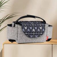 Multifunctional Stroller Organizer Bag for Moms | Large Capacity Mama Hanging Diaper Bag Bottle Holder | Can Mama