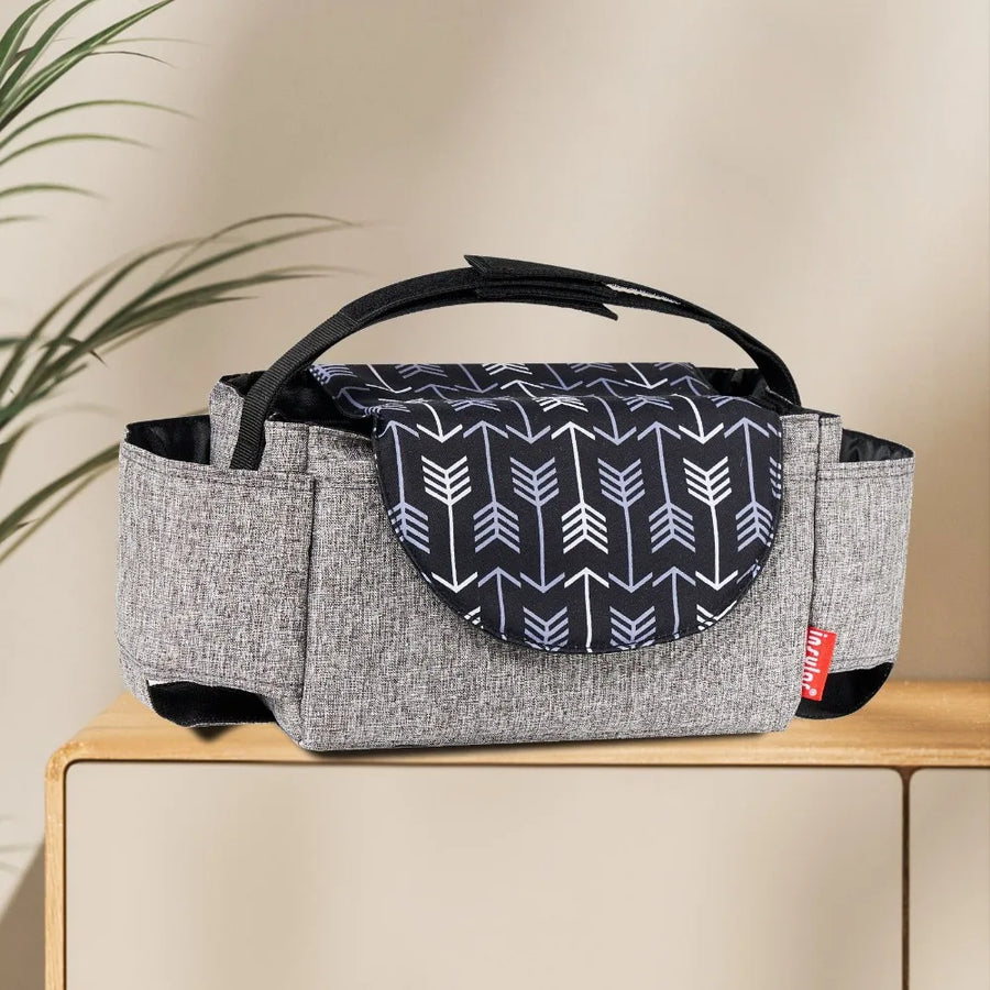 Multifunctional Stroller Organizer Bag for Moms | Large Capacity Mama Hanging Diaper Bag Bottle Holder | Can Mama