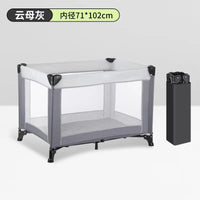 Foldable Portable Baby Play Bed Crib with Removable Safety Fence | Can Mama