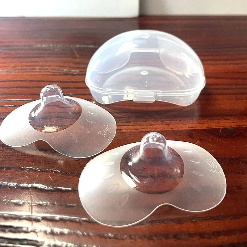 Silicone Breastfeeding Nipple Protectors 2Pcs | Soft Nursing Shield Cover for Feeding Moms | Can Mama