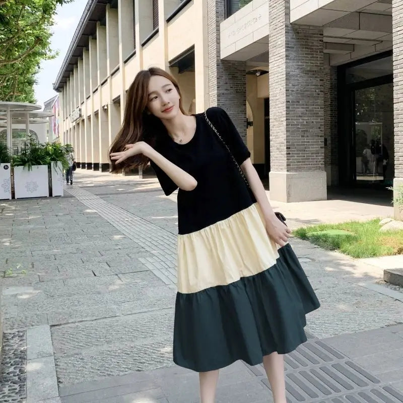 Summer Maternity Nursing Dress for Moms | Casual Mama Pregnancy Breastfeeding Wear | Can Mama
