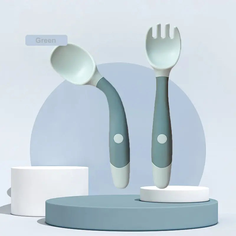 Baby Self Feeding Spoon Set 2Pcs