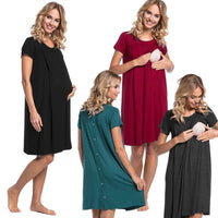 European Style Maternity Hospital Dress for Moms | Elegant Mama Labor Delivery Gown | Can Mama