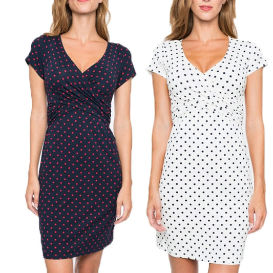 Simple Casual Maternity Dress for Moms | Summer Daily Wear Mama Pregnancy Dress | Can Mama