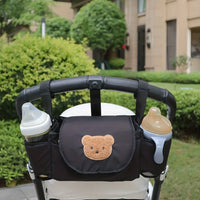 Stroller Organizer Bag for Moms | Bottle and Phone Pocket Mama Pram Bag | Can Mama