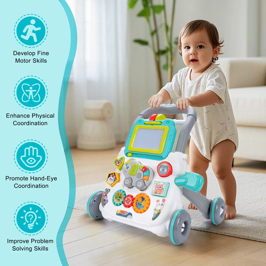 Cartoon Baby Push Walker