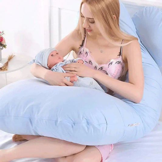 U-Shaped Pregnancy Pillow | Nursing & Breastfeeding Support Cushion | Can Mama