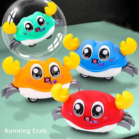 Baby Crawling Crab Toy  Pull-Back Bubble Simulation