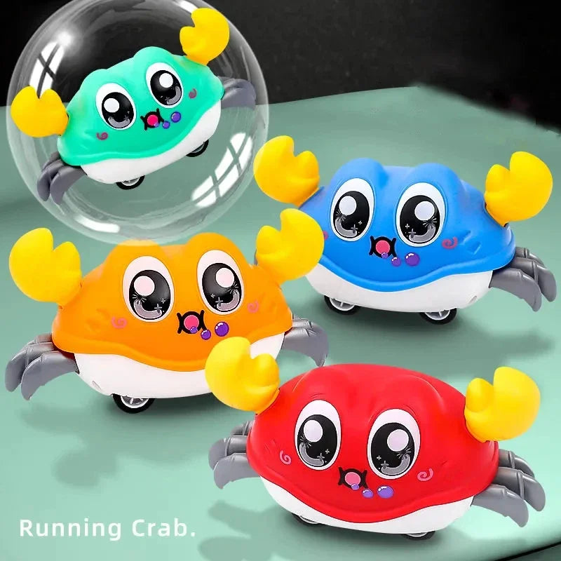 Baby Crawling Crab Toy  Pull-Back Bubble Simulation