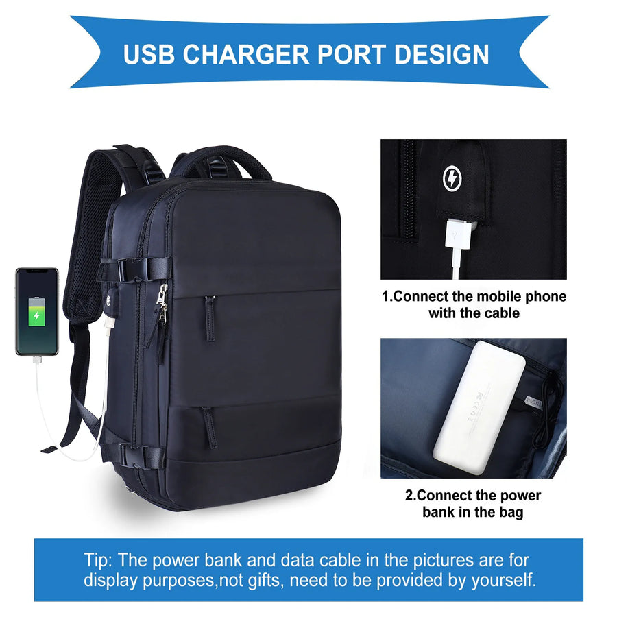Mom Baby Travel Backpack | Carry On Waterproof Laptop Bag